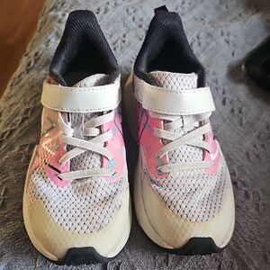 New Balance Kids' Pink and White  Girls Size 13